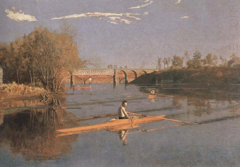 max schmitt in a single scull, Thomas Eakins